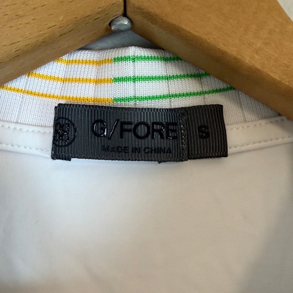G/FORE Gradient Collar Silky Tech Nylon Sleeveless Polo size small white - Picture 3 of 10
